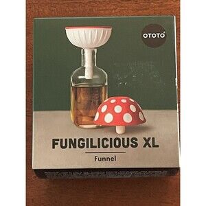 Ototo XL Fungilicious Kitchen Funnel: Collapsible Magical Mushroom Red Wht